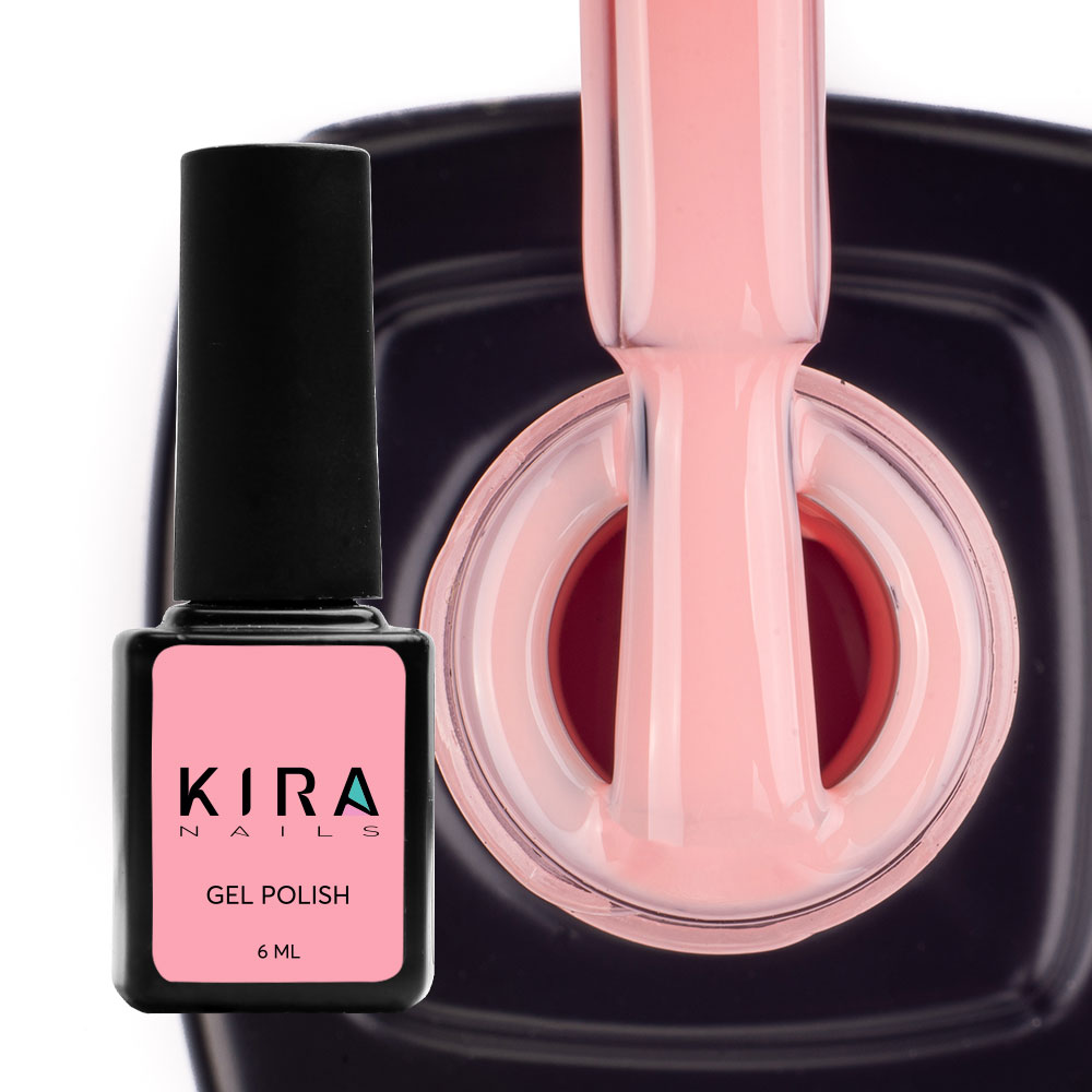 Kira Nails gel-varnish No. 007 (peach for a jacket, enamel), 6 ml