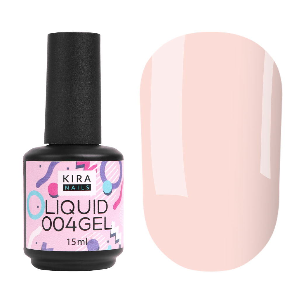 Kira Nails Liquid Gel 004 (світло-рожевий), 15 мл Kira Nails Liquid Gel 004 (світло-рожевий), 15 мл