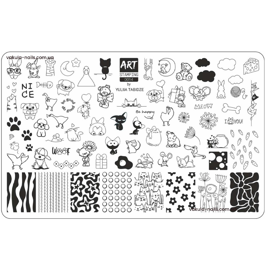 ArtStamping&Vakula Пластина для стемпинга 0014