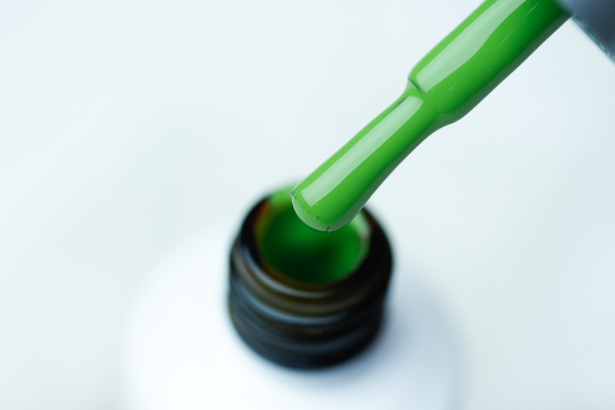 Atica Saffon GPM156 gel varnish (olive green, enamel), 7.5 ml