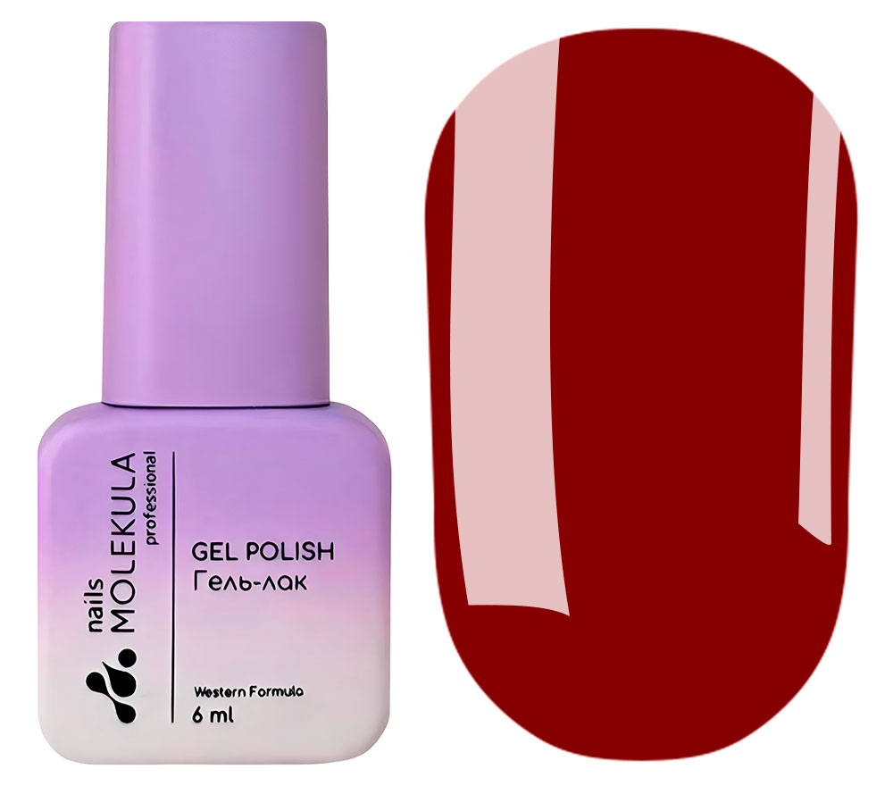 Molekula gel varnish No. 067 (red, stained glass), 6 ml