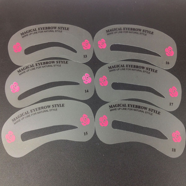 Set of stencils for eyebrows 24 shapes Set of stencils for eyebrows 24 shapes