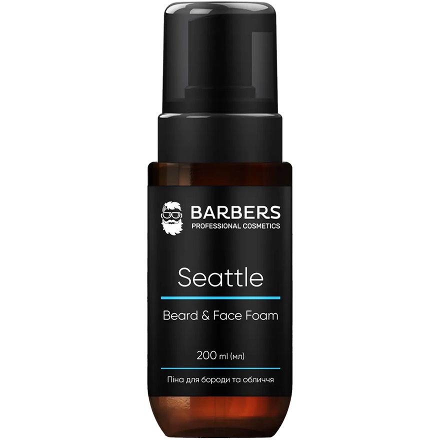 BARBERS Foam for beard and face 2 in 1 Seattle, 200 ml