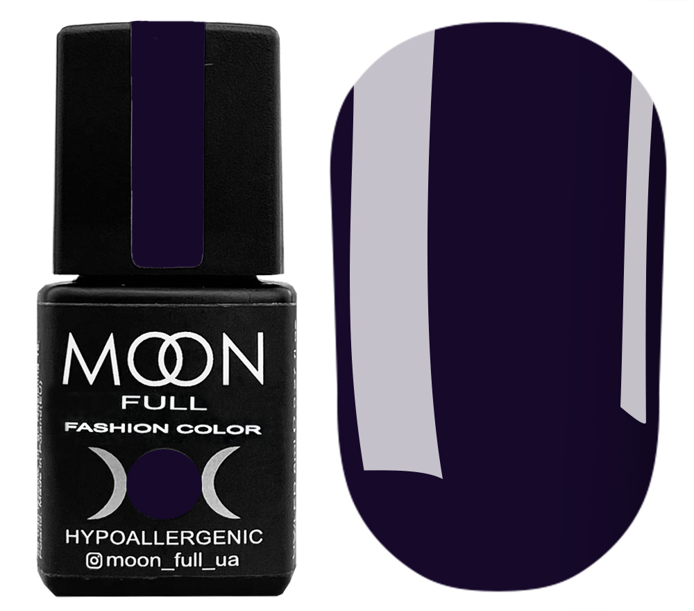 Гель-лак MOON FULL Fashion color №240 (темно-фіолетовий, емаль), 8 мл