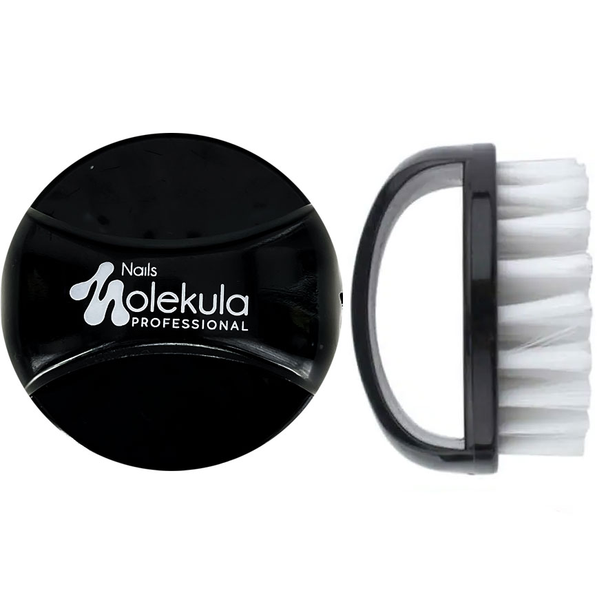 Molekula Round dust brush, black