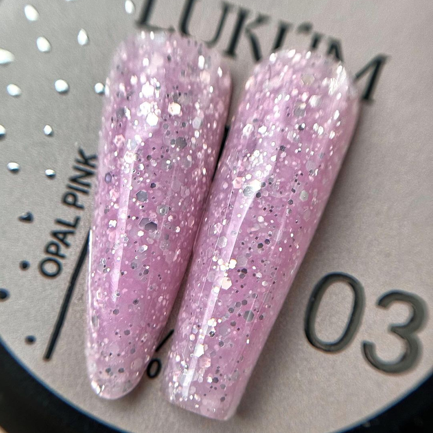 Lukum Гель для ногтей Builder Gel Opal №03 Pink, 30 мл
