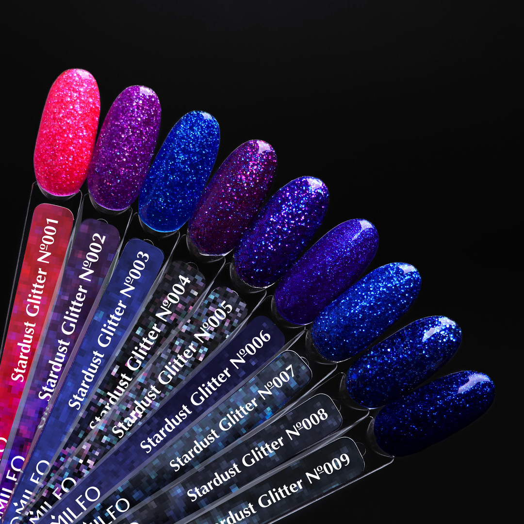 Гель-лак Komilfo Stardust Glitter 005 (фиолетово-синий с блестками), 8 мл Гель-лак Komilfo Stardust Glitter 005 (фиолетово-синий с блестками), 8 мл