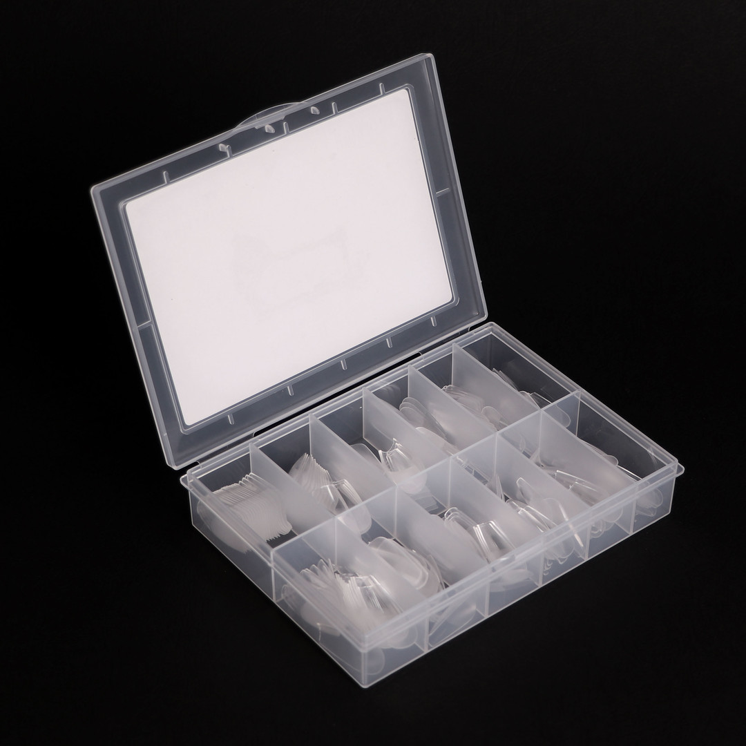 Komilfo SoFast Nail Forms Ballerina Medium - gel forms for extension, 240 pcs