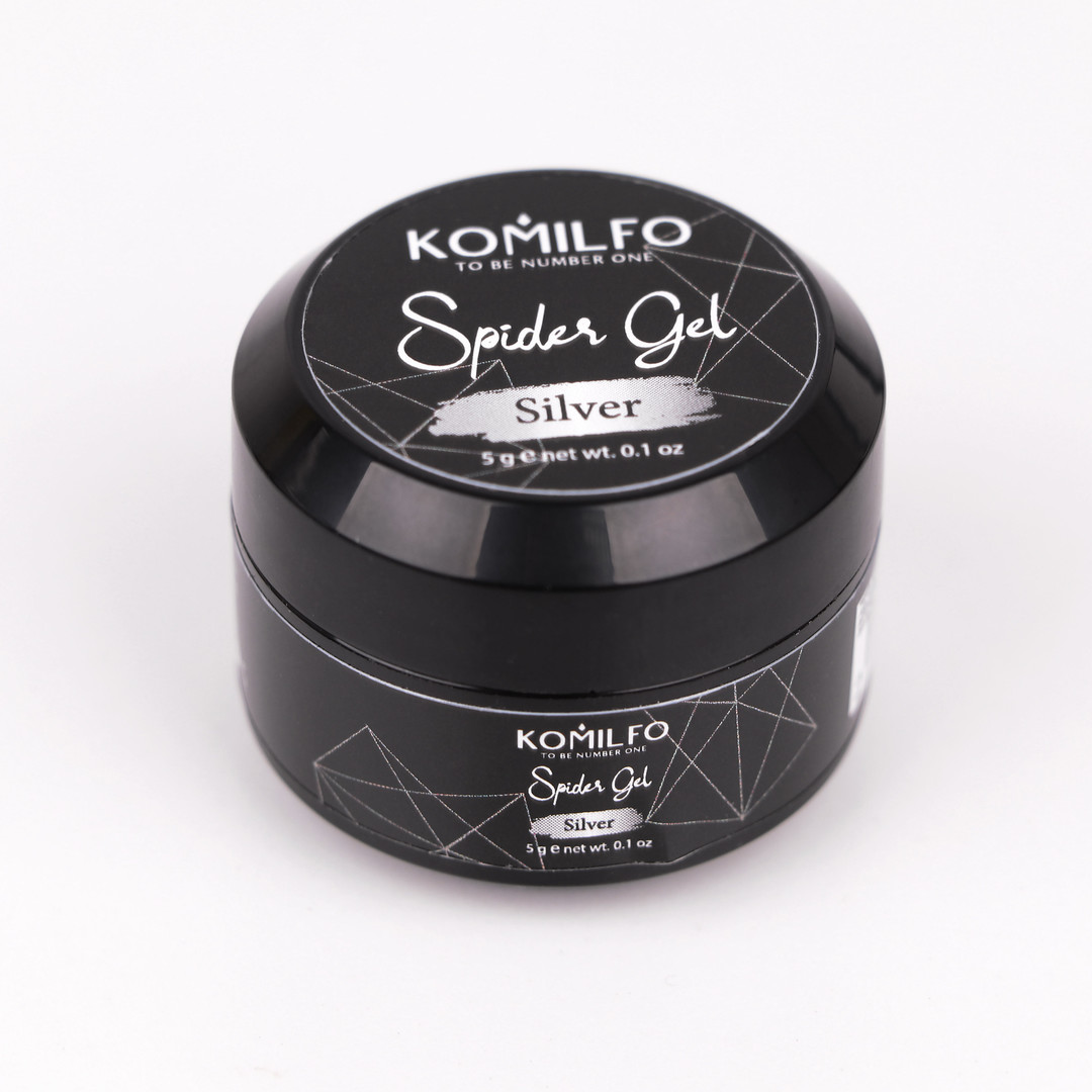 Komilfo Spider Gel Silver, 5 г