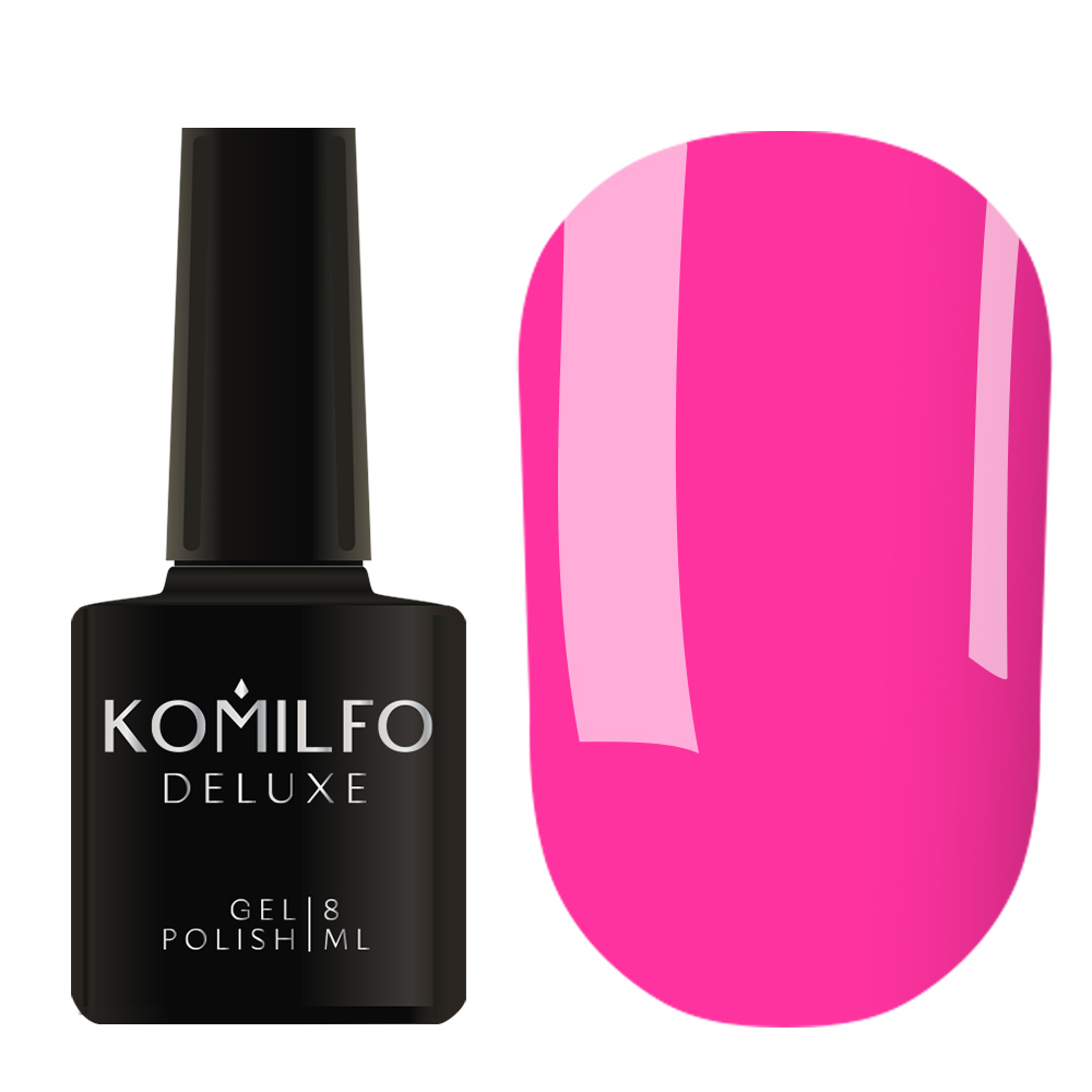 Gel Polish Komilfo Deluxe Series D173 (bright, intense pink, neon), 8 ml. Gel Polish Komilfo Deluxe Series D173 (bright, intense pink, neon), 8 ml.