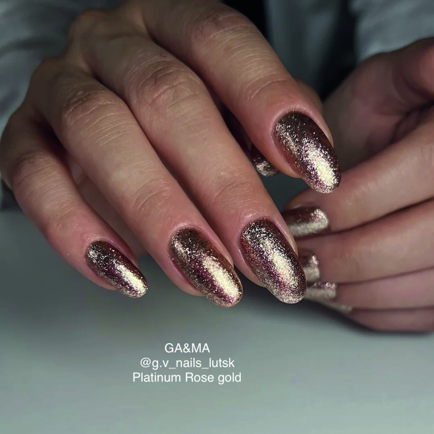 GA&MA Гель-лак Platinum Rose gold, 5 г