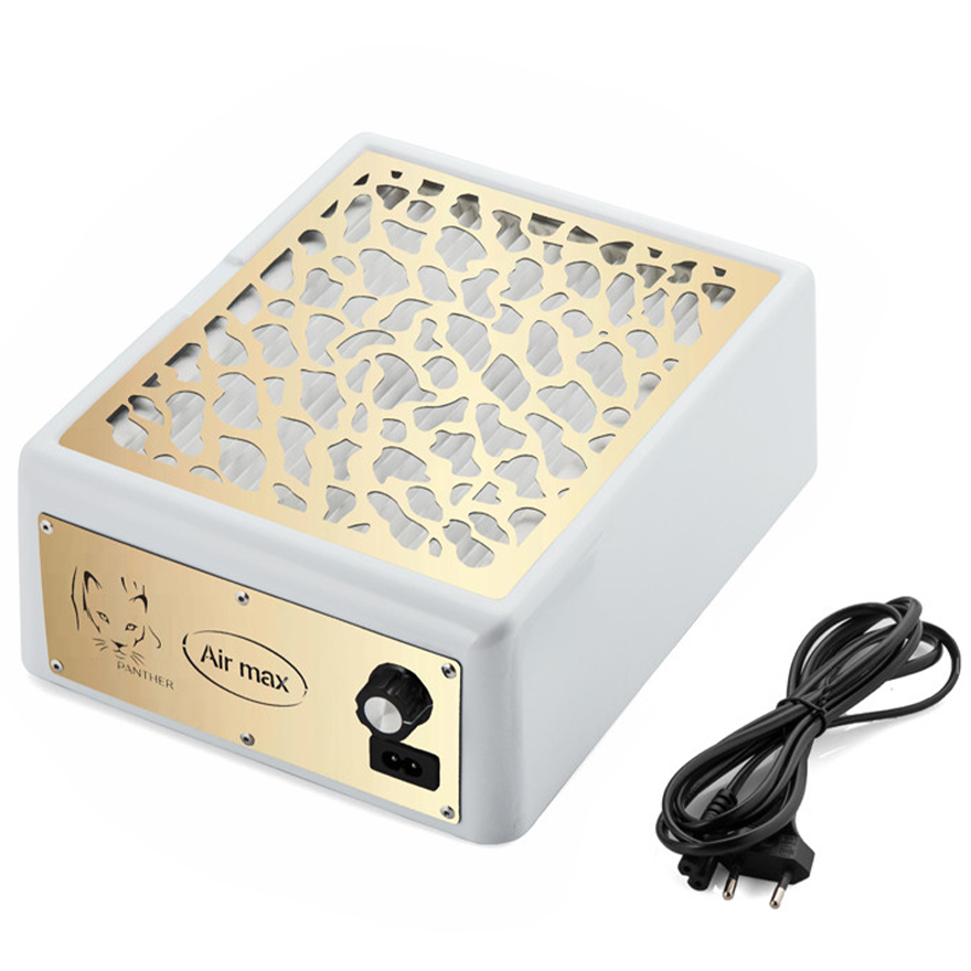AIR MAX Manicure extractor hood Panther '24, 220V, white with gold panel (24 months warranty)