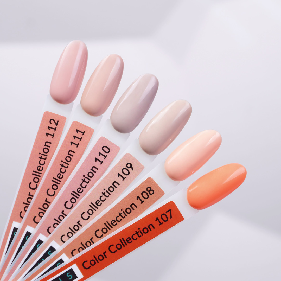 Kira Nails gel-varnish No. 108 (peach, enamel), 6 ml