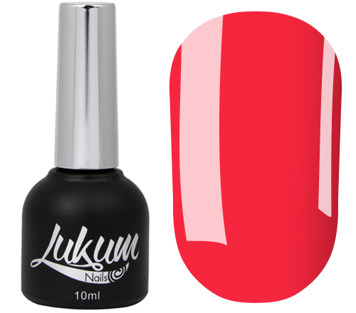 Гель-лак Lukum № 041 (ярко-коралловый, неоновый), 10 мл