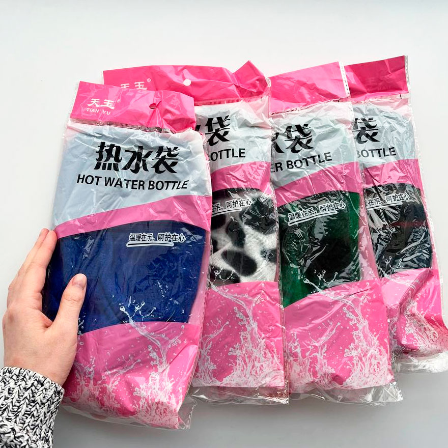 Hand and body warmer in fleece, assorted colors (not electric) 500 ml