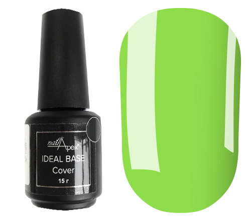 NailApex Ideal Base Неонова база №15 (лайм), 15 г
