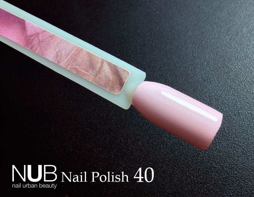 Nail polish NUB 040 Frosty Morning (pale pink, enamel), 14 ml
