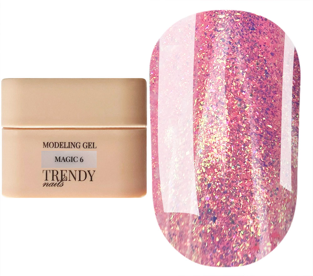 Trendy nails Гель для ногтей Modeling Gel Magic 06, 30 мл