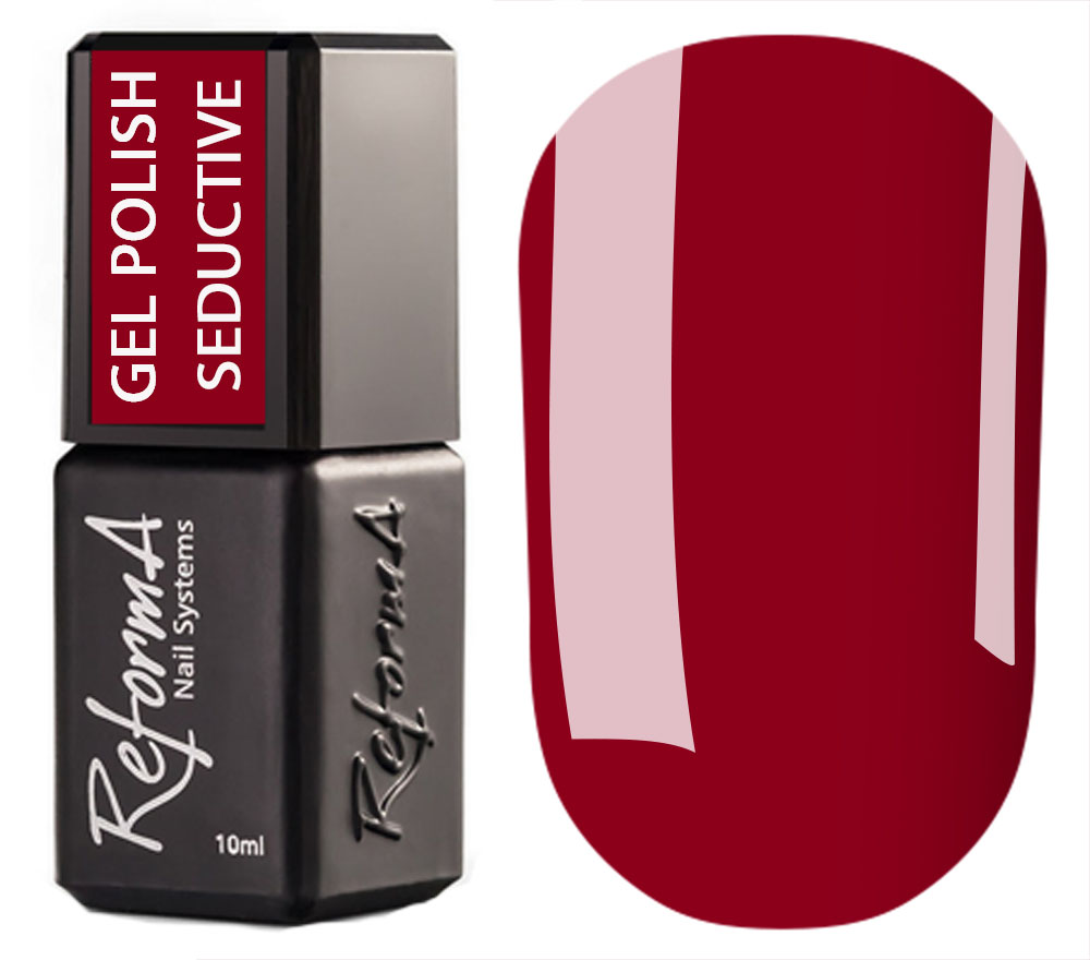 Гель-лак ReformA, Seductive (красный, эмаль), 10 мл