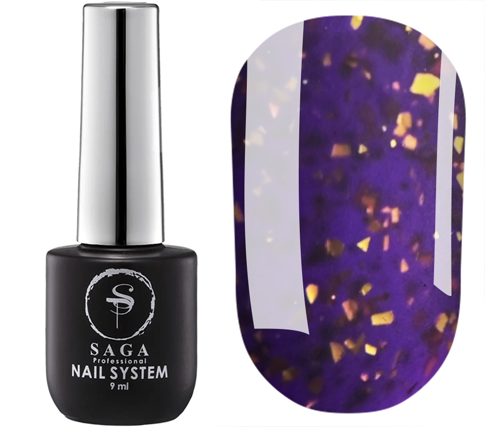 SAGA professional LEAF BASE 18, (purple with golden tint), 9 ml