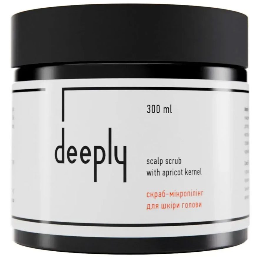 Deeply Скраб для шкіри голови scalp scrub with apricot kernel, 300 мл