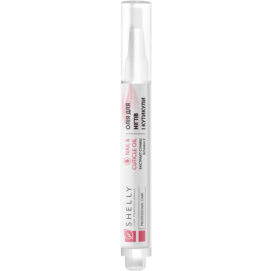 Shelly Nail and cuticle oil with strawberry extract and vitamin E, 3 ml