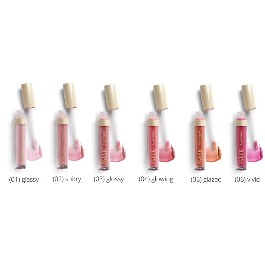 УЦІНКА до 10.2026 PAESE Beauty Lipgloss with Meadowfoam Seed Oil Блиск для губ - 03 Glossy, 3,4 мл