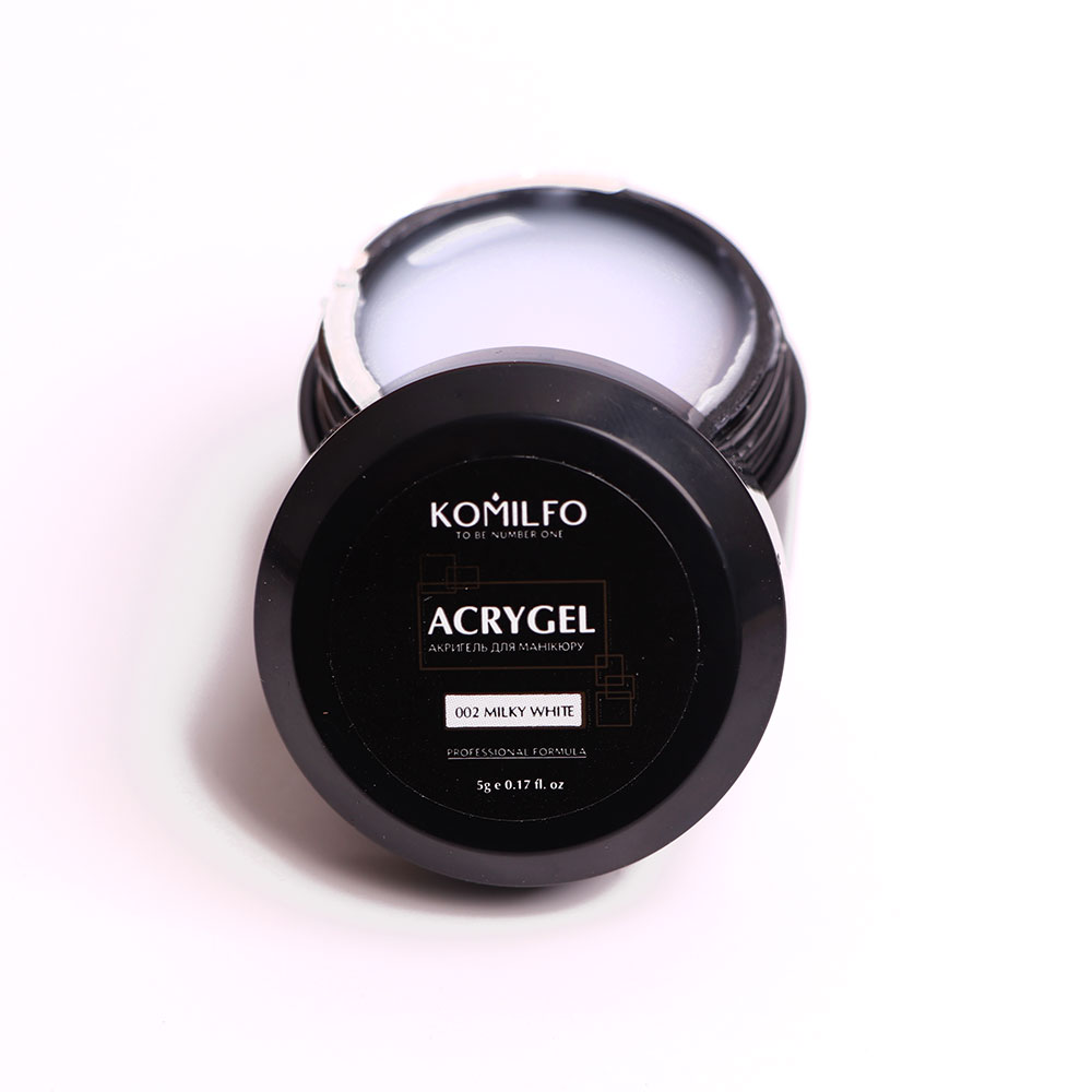 Komilfo AcryGel 002 Milky White, 5 г Komilfo AcryGel 002 Milky White, 5 г