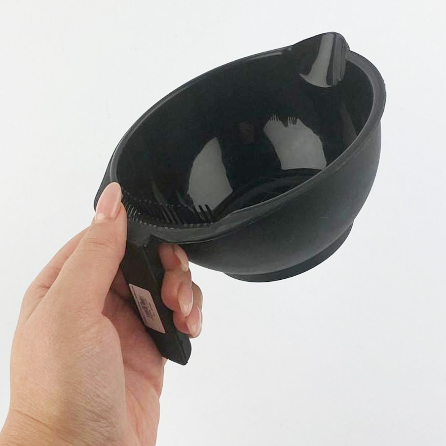 Painting bowl with scallop, black