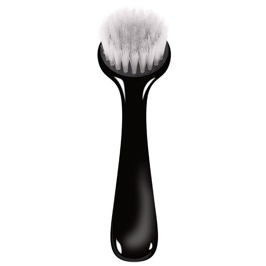 Dust brush, for nails, with handle, round, pink Dust brush, for nails, with handle, round, pink