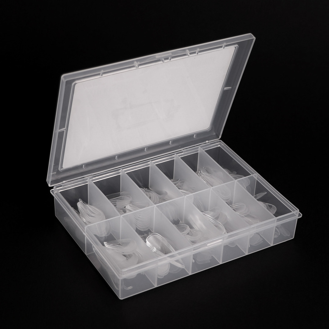Komilfo SoFast Nail Forms Stiletto - gel forms for building, 240 pcs