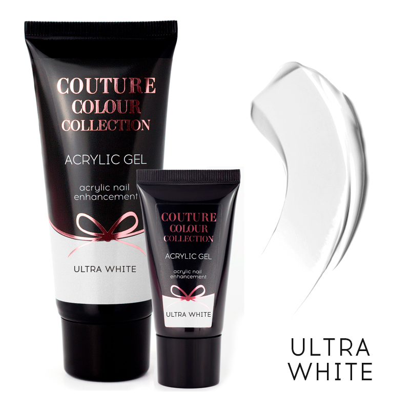 COUTURE Colour Acrylic Gel - Ultra White, 30 мл