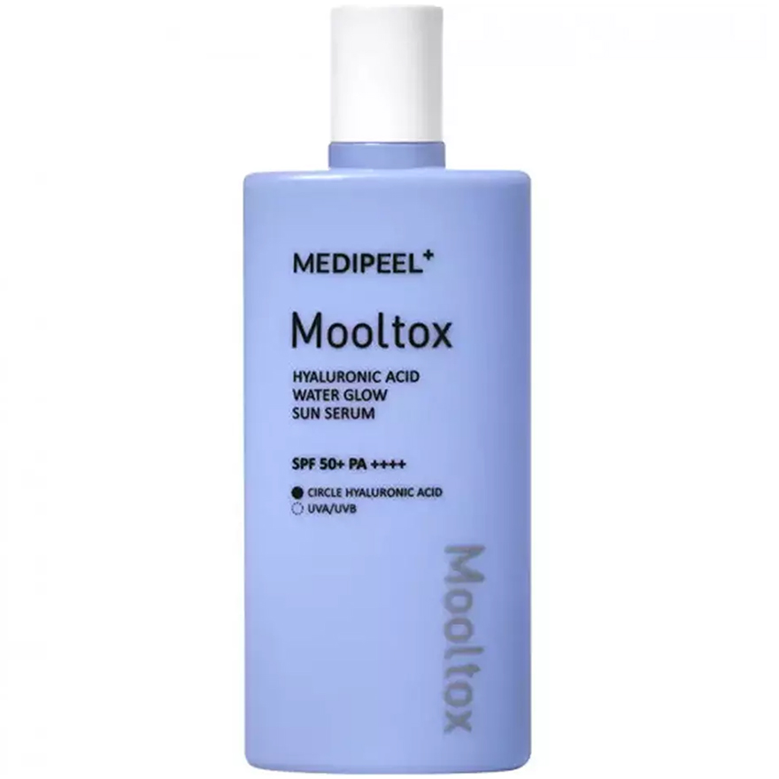 УЦІНКА до 08.2026 MEDI-PEEL Сировотка сонцезахисна зволожуюча для обличчя Hyaluronic Acid Mooltox Water Glow Sun Serum SPF 50+ PA++++, 52 мл