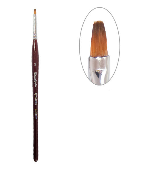 Rubleff brush petal DS33R synthetic №3