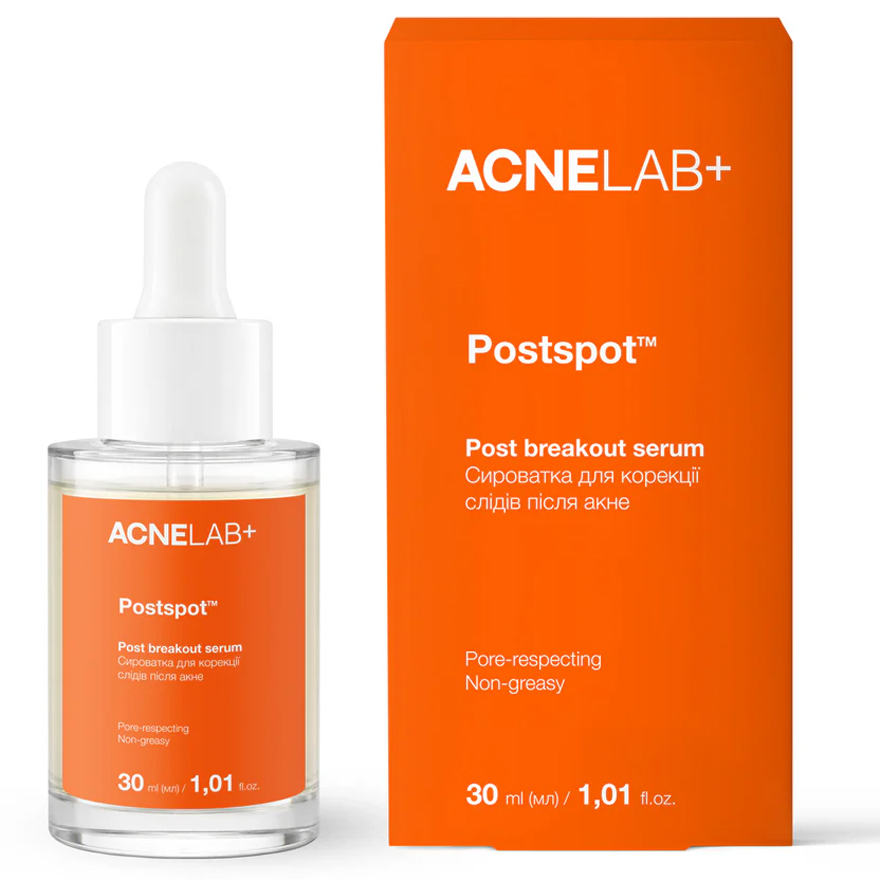 ACNELAB+ Сыворотка для коррекции следов после акне Postspot Post breakout serum, 30 мл