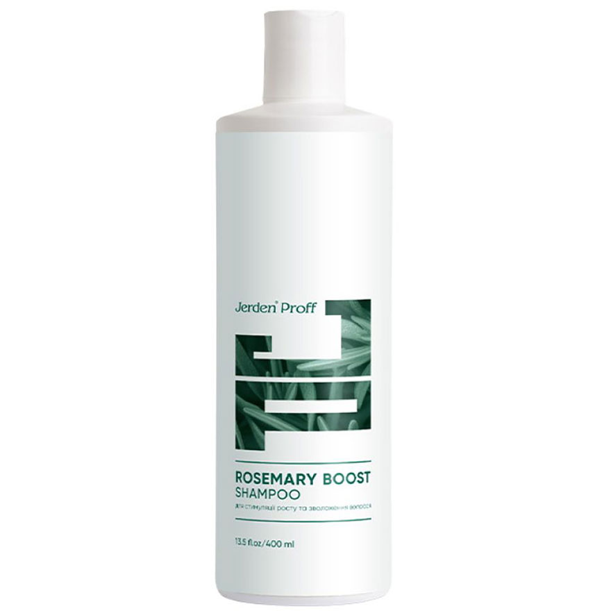 Jerden Proff ROSEMARY BOOST Шампунь с розмариновым маслом для роста и увлажнения волос, 400 мл