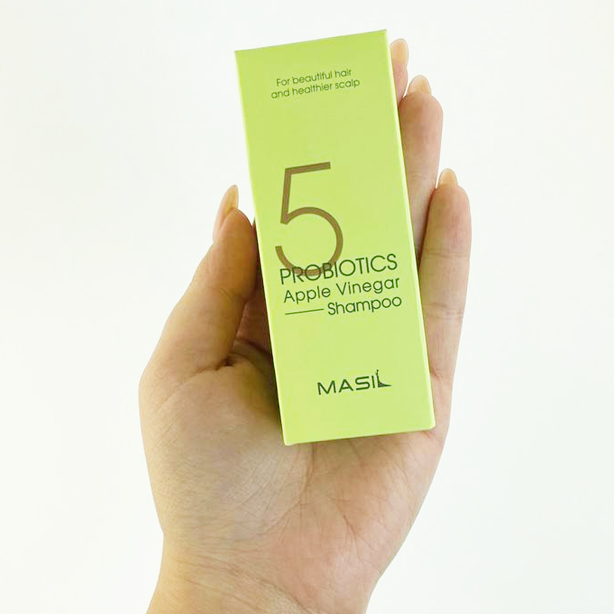 Masil 5 Probiotics Apple Vinegar Shampoo - м'який бессульфатний шампунь з проботікамі і яблучним оцтом, 50 мл