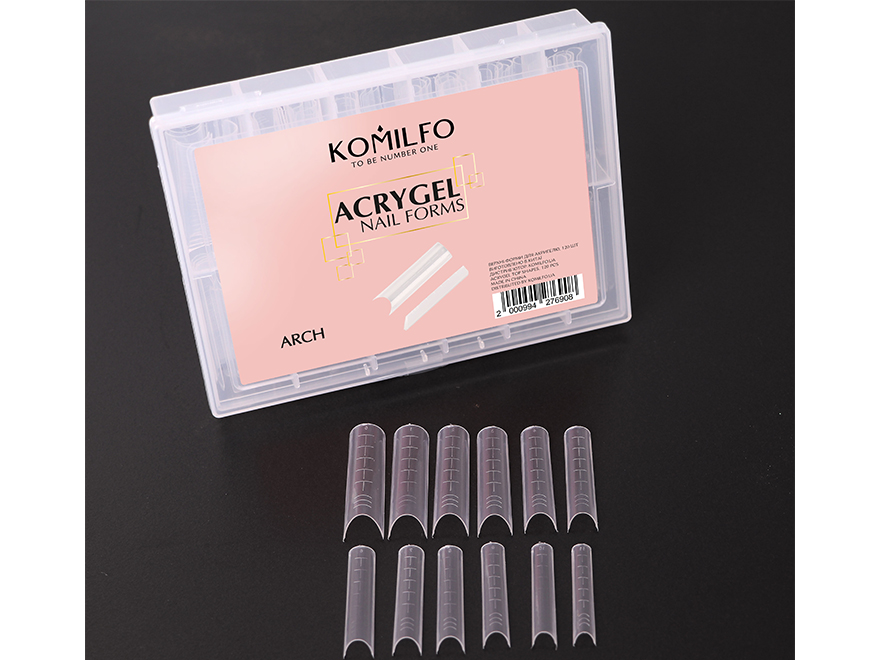 Komilfo Top Nail Forms, Arch - Верхні форми для нарощування, арочні, 120 шт Komilfo Top Nail Forms, Arch - Верхні форми для нарощування, арочні, 120 шт