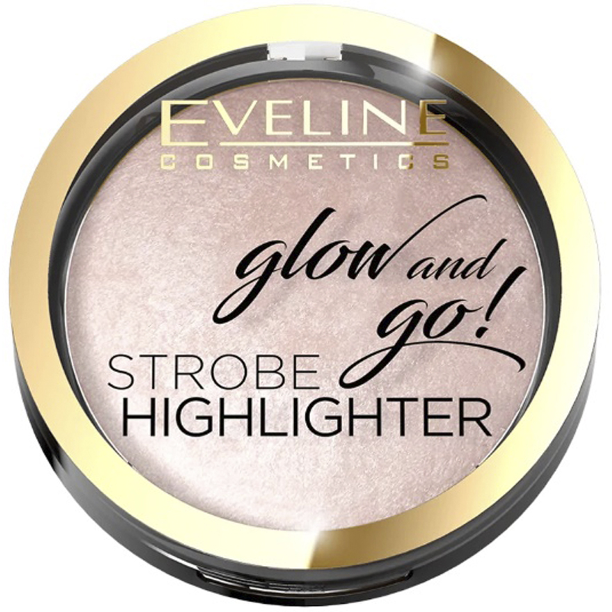 EVELINE COSMETICS GLOW AND GO! 01-Champagne - Baked face highlighter, 8.5 g