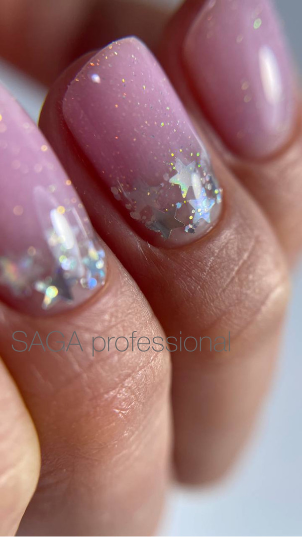 SAGA professional Shimmer Base New 2 (light lilac with shimmer), 15 ml