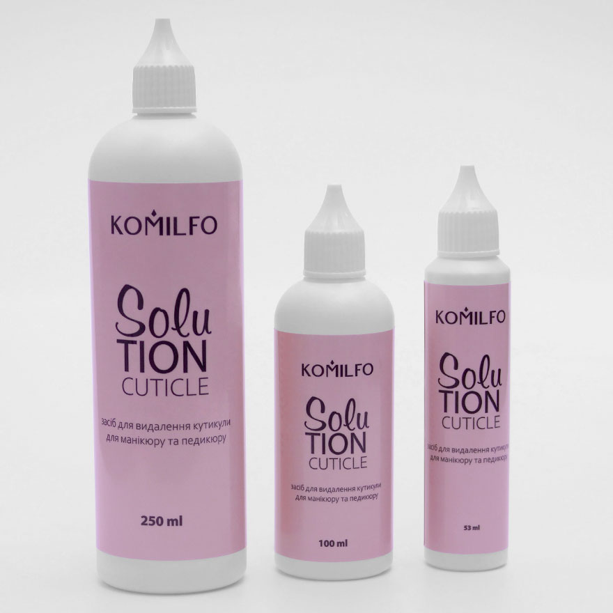 Komilfo Solution Cuticle Remover - cuticle remover, puddle, 53 ml
