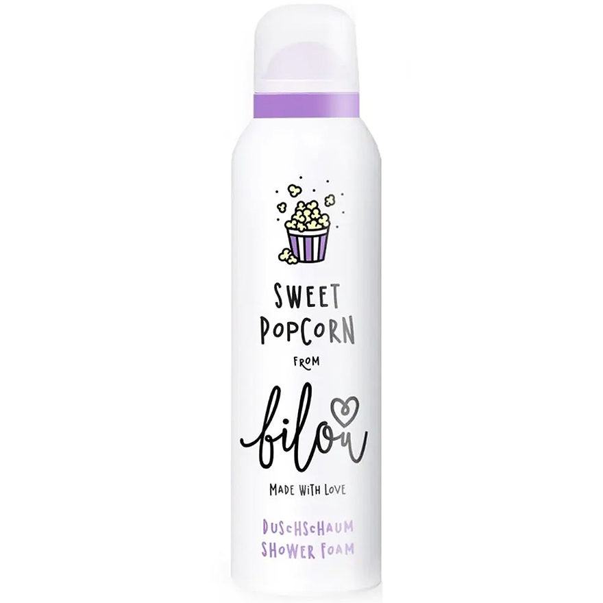 Bilou Пінка для душу Sweet Popcorn, 200 мл Bilou Пінка для душу Sweet Popcorn, 200 мл