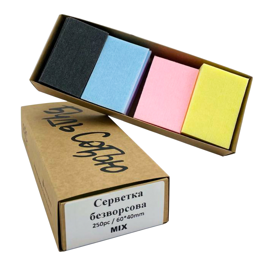FRC Beauty Lint-free serving sets 6*4 cm, Mix (250 pcs/box)