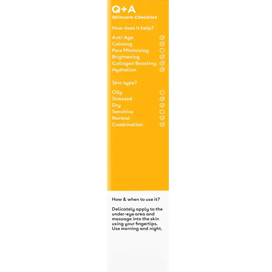 Q+A Vitamin C Eye Cream, 15 ml