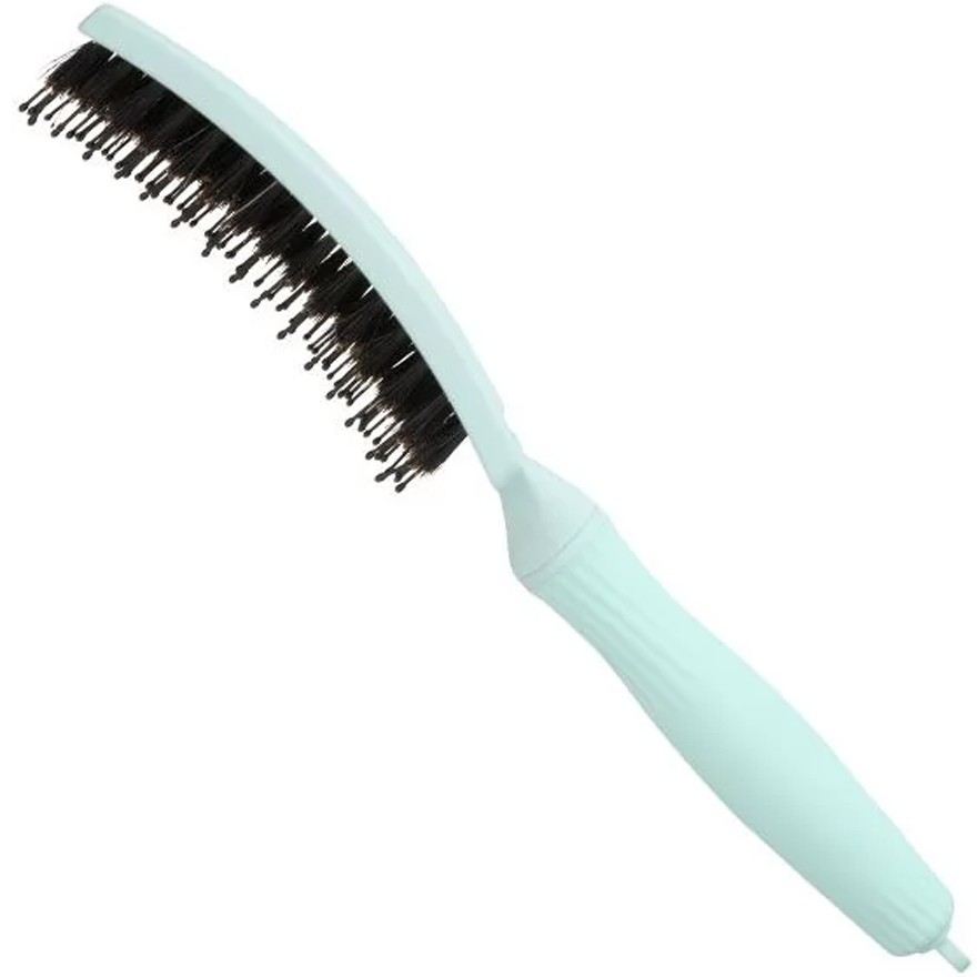 Olivia Garden Massage Brush Natural Bristle Finger Brush Combo Fizzy Mint
