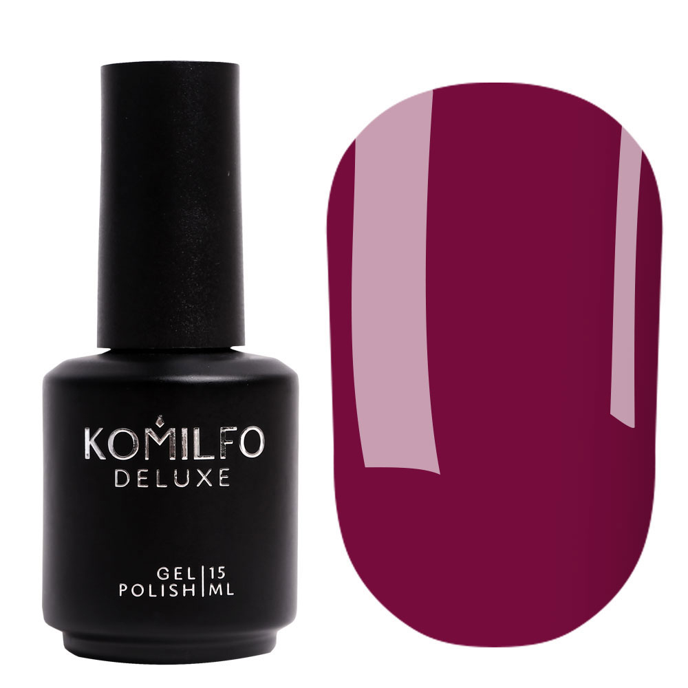 Gel polish Komilfo Deluxe Series D092 (dark fuchsia, enamel), 15 ml.