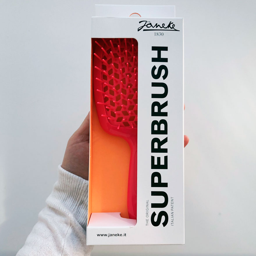 Janeke Superbrush Hair Comb Neon Pink Janeke Superbrush Hair Comb Neon Pink