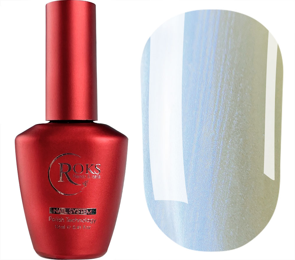 Roks Top for nails Top No. 3 blue pearl, 12 ml