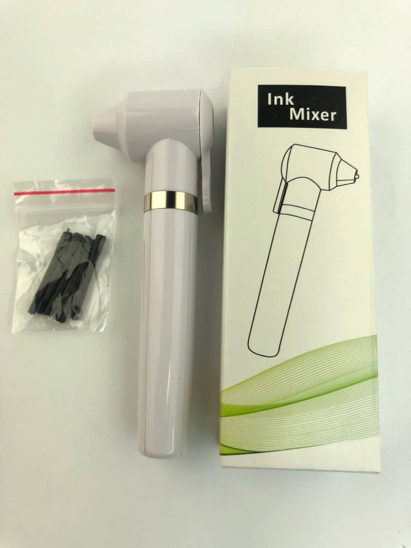 Миксер для смешивания хны, пигментов, красок, белый
