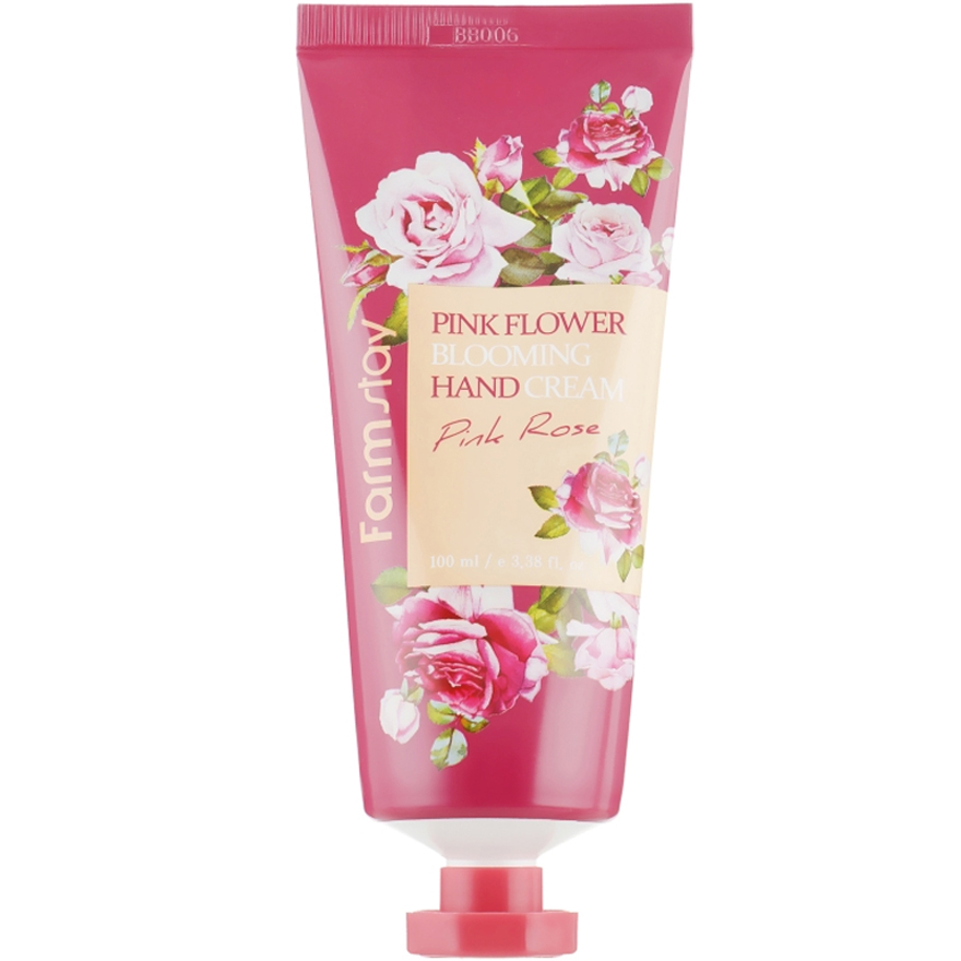 FARMSTAY Pink Flower Blooming Hand Cream Pink Rose - Hand Cream, 100 ml